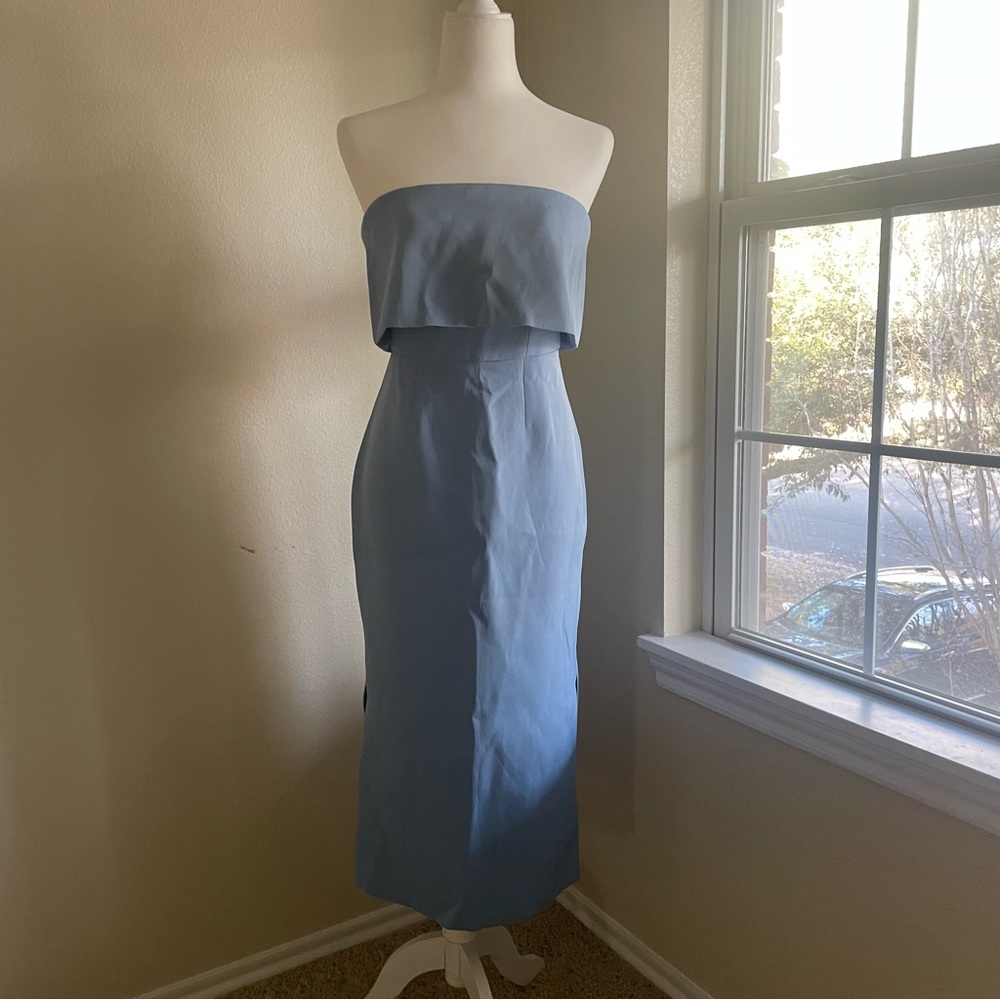 C/MEO Collective NWT Stunning Slate Strapless Dress! Size Small